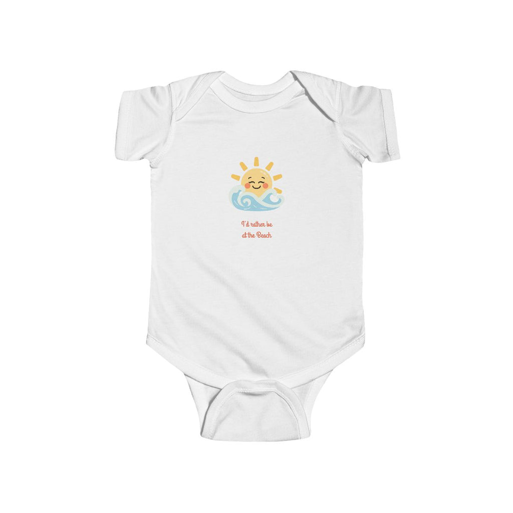 Infant Fine Jersey Bodysuit at the beach