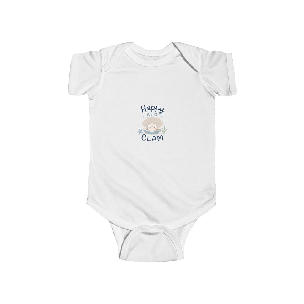 Happy Like a Clam - Infant Fine Jersey Bodysuit
