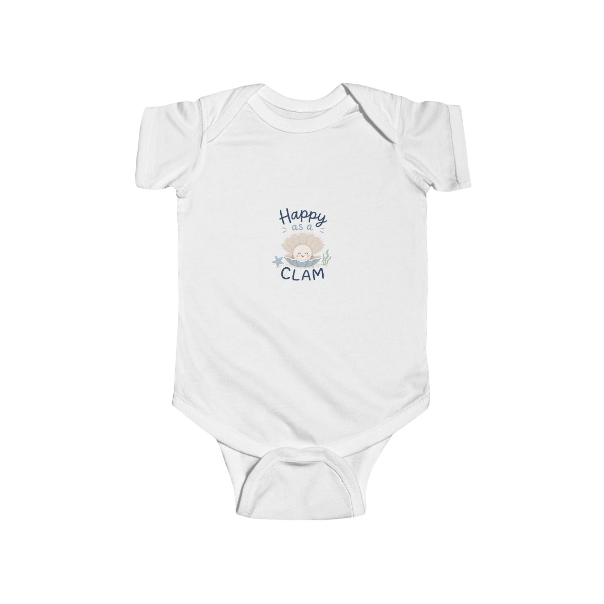 Happy Like a Clam - Infant Fine Jersey Bodysuit