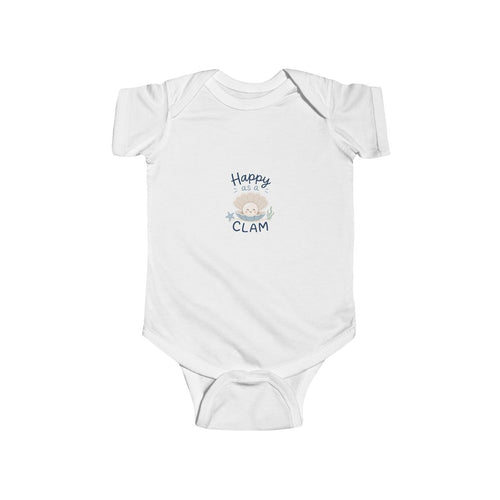 Happy Like a Clam - Infant Fine Jersey Bodysuit
